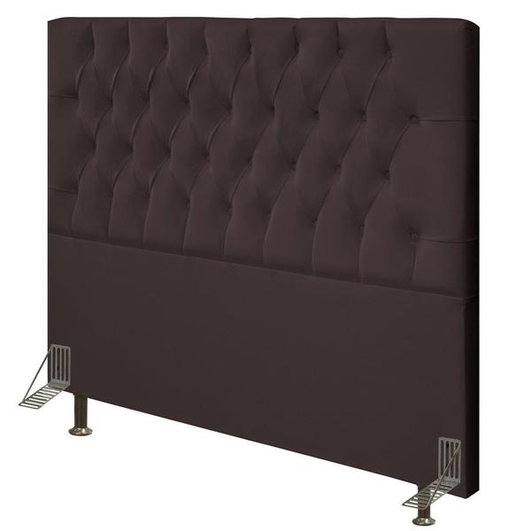 Imagem de Cabeceira Para Cama Box Casal King 193cm Diamante D10 Corano Marrom - Mpozenato