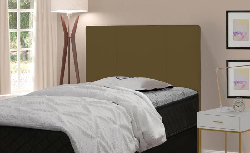 Imagem de Cabeceira Para Cama Box Donna Casal 1,40cm Linho Marrom - FdECOR