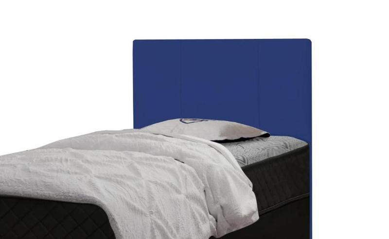 Imagem de Cabeceira Para Cama Box Donna Solteiro 0,90cm Veludo Azul - FdECOR