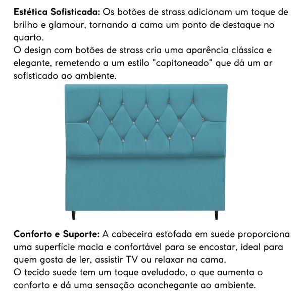 Imagem de Cabeceira Para Cama Box Estofada King 195 cm Suede Isabela