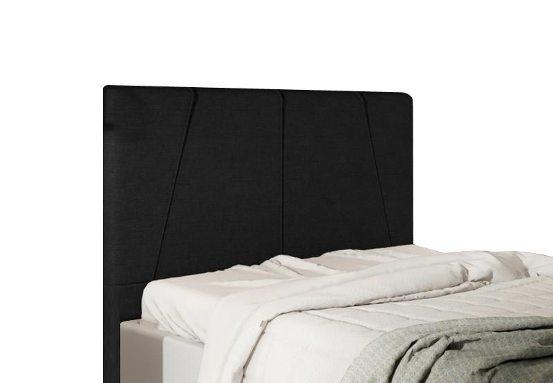 Imagem de Cabeceira Para Cama Box Gênova King 1,93cm Linho Preto - FdECOR