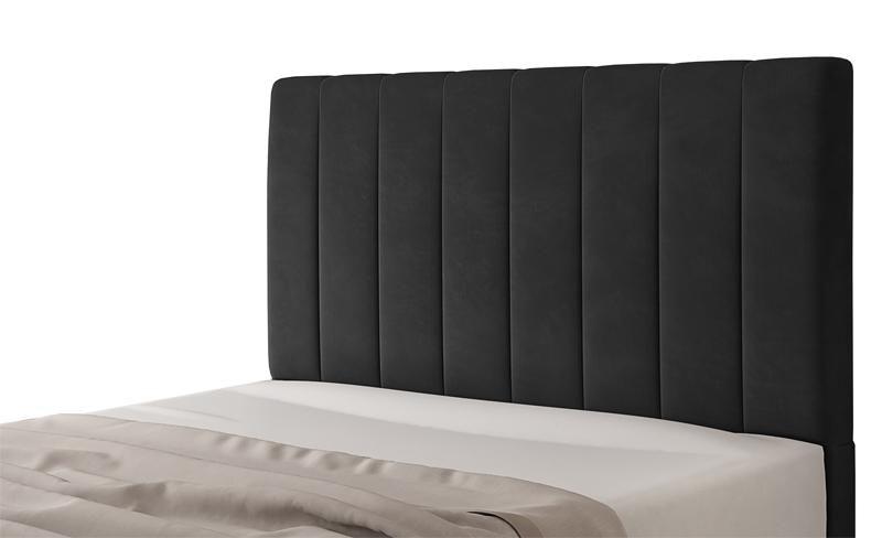 Imagem de Cabeceira Para Cama Box Itália Casal 1,40cm Suede Preto - FdECOR