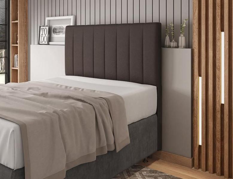 Imagem de Cabeceira Para Cama Box Itália King 1,93cm Laminado Marrom - FdECOR