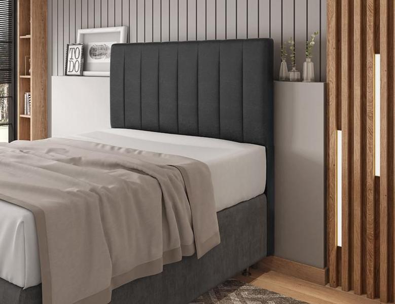 Imagem de Cabeceira Para Cama Box Itália King 1,93cm Laminado Preto - FdECOR