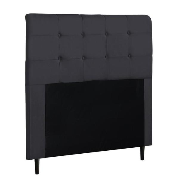 Imagem de Cabeceira Para Cama Box Luna Casal 1,40cm Suede Amassado Cinza - FdECOR