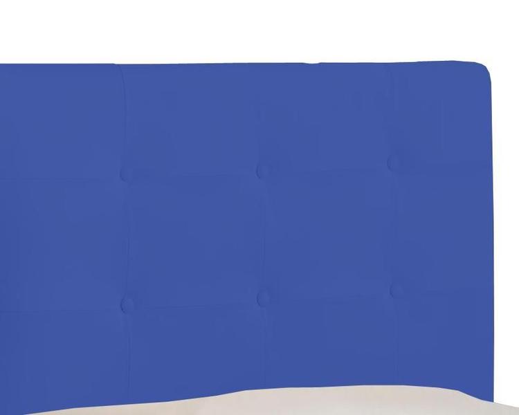 Imagem de Cabeceira Para Cama Box Luna Casal 1,40cm Veludo Azul - FdECOR