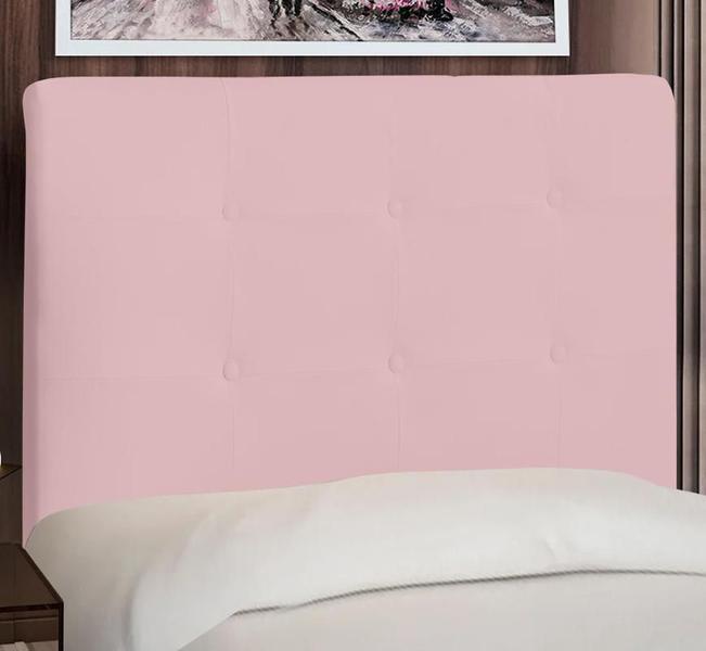 Imagem de Cabeceira Para Cama Box Luna Casal 1,40cm Veludo Rose - FdECOR