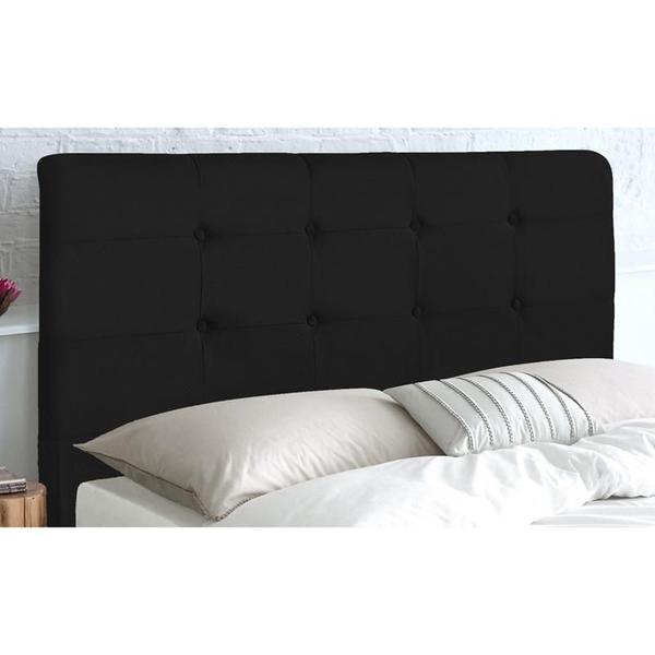 Imagem de Cabeceira Para Cama Box Luna Queen 1,60cm Suede Amassado Preto - FdECOR