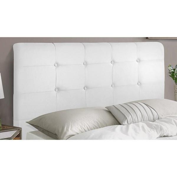 Imagem de Cabeceira Para Cama Box Luna Solteiro 0,90cm Laminado Branco - FdECOR