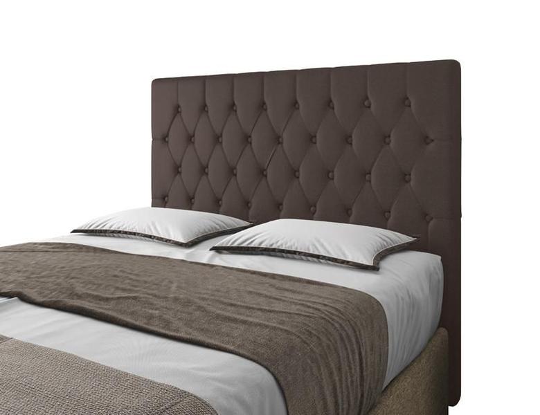 Imagem de Cabeceira Para Cama Box Potenza Casal 1,40cm Laminado Marrom - FdECOR