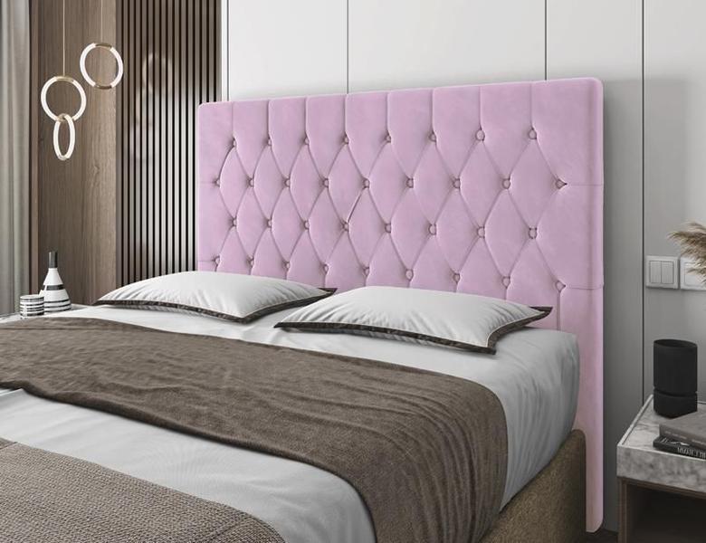 Imagem de Cabeceira Para Cama Box Potenza Casal 1,40cm Veludo Rose - FdECOR