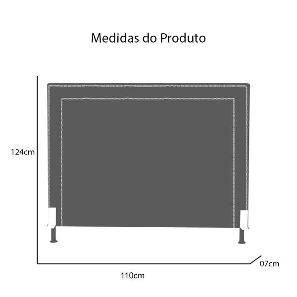 Imagem de Cabeceira Para Cama Box Solteiro 90cm Viviane Veludo - Estopar