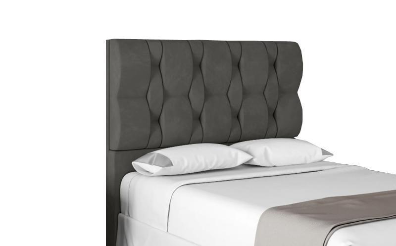 Imagem de Cabeceira Para Cama Box Spezia King 1,93cm Veludo Cinza - FdECOR