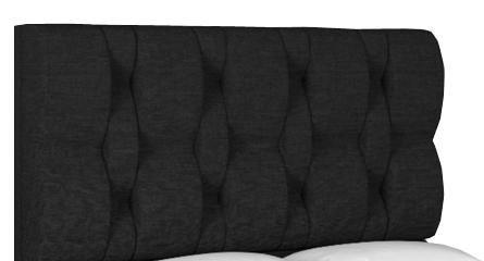 Imagem de Cabeceira Para Cama Box Spezia Queen 1,60cm Linho Preto - FdECOR