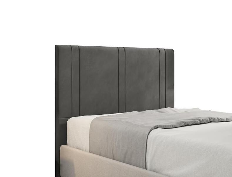 Imagem de Cabeceira Para Cama Box Vittória Casal 1,40cm Veludo Cinza - FdECOR