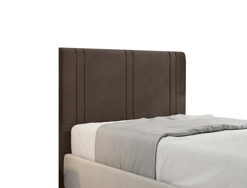 Imagem de Cabeceira Para Cama Box Vittória Casal 1,40cm Veludo Marrom - FdECOR