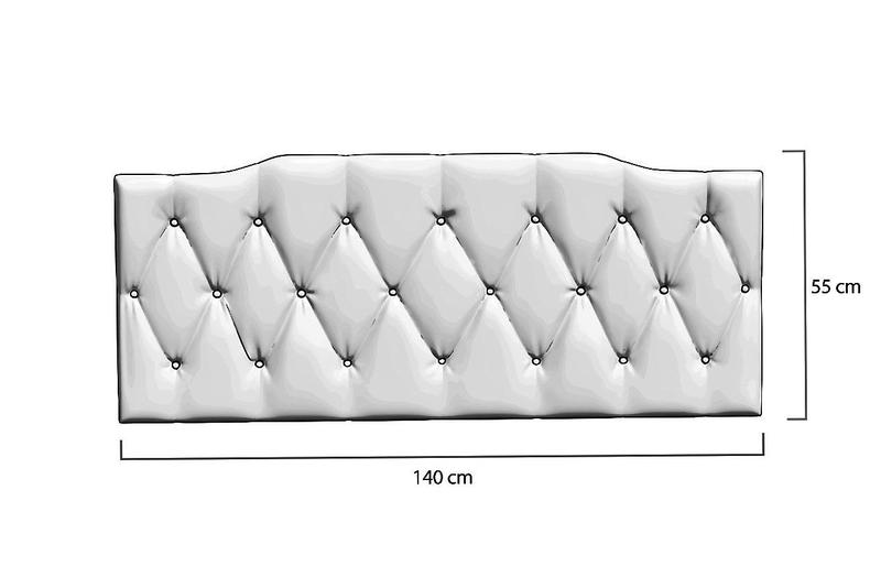 Imagem de Cabeceira Para Cama Casal 1,40 Marrom Kelly - JR MÓVEIS 