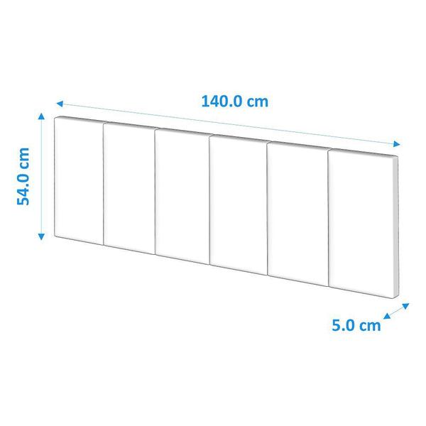 Imagem de Cabeceira Para Cama Casal Estofado Paris 1,40 Luxo