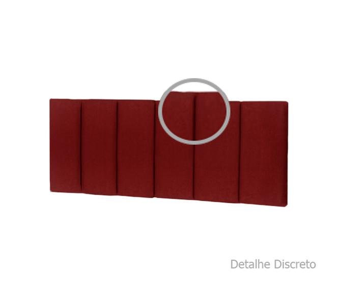 Imagem de Cabeceira Para Cama Casal King Queen Box 1,40x55 Dubai Vermelho - MagL