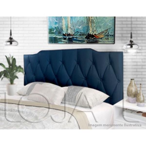 Imagem de Cabeceira Para Cama Casal Queen King 1,60x55 Nicole Azul - MagL