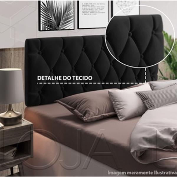 Imagem de Cabeceira Para Cama Casal Queen King 1,60x55 Paris Preto - MagL