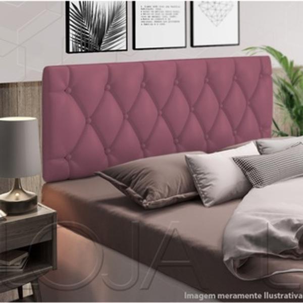 Imagem de Cabeceira Para Cama Casal Queen King 1,60x55 Paris Rosa - MagL