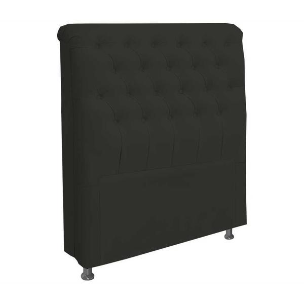 Imagem de Cabeceira Paris Para Cama Box Solteiro 90 Cm material sintético Preto