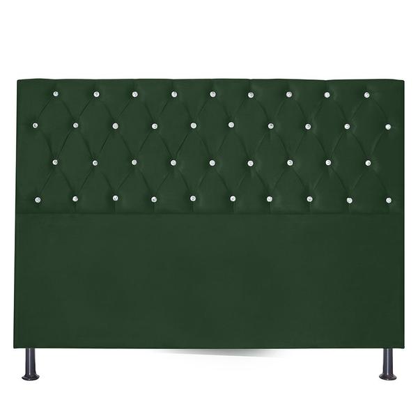 Imagem de Cabeceira Pérola 90Cm Para Cama Box Solteiro Suede Verde Militar