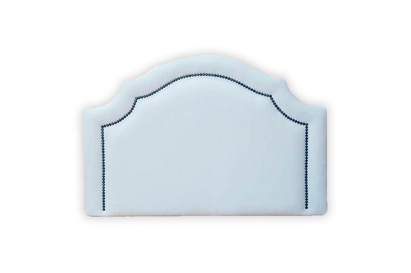 Imagem de Cabeceira Provençal Luxo Tachas - Solteiro material sintético Branco