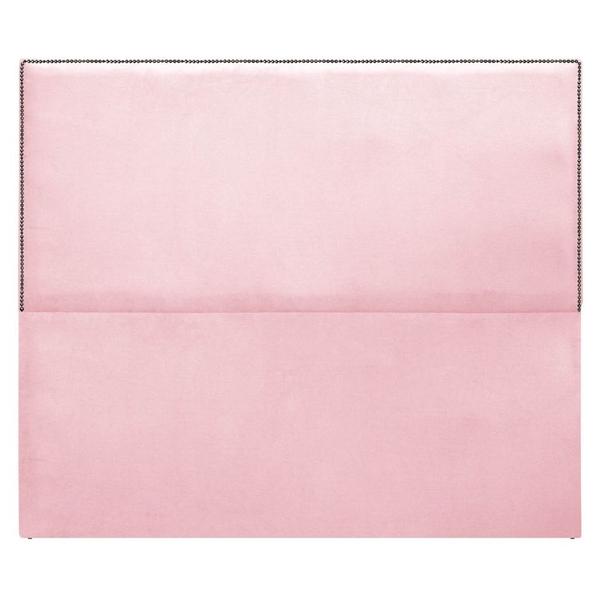 Imagem de Cabeceira Queen Bali P02 160 cm para cama Box Suede Rosa Bebê - Amarena Móveis