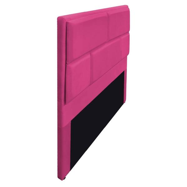 Imagem de Cabeceira Queen Brick P02 160 cm para cama Box Suede Pink - Amarena Móveis