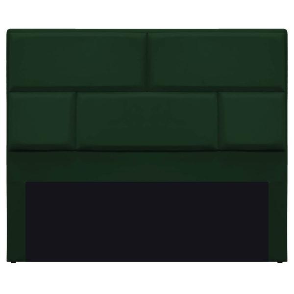 Imagem de Cabeceira Queen Brick P02 160 cm para cama Box Suede Verde - Amarena Móveis