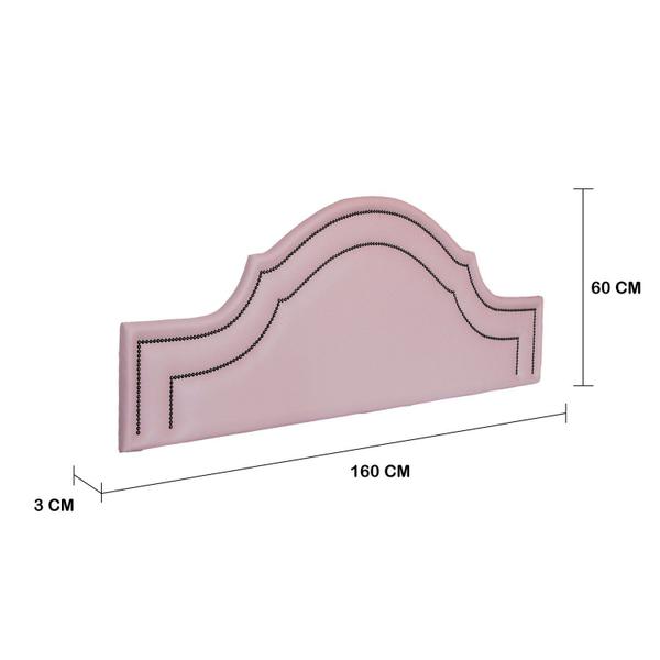 Imagem de Cabeceira Queen Estofada para Cama Box com Tachas 160x60cm Provençal Luxo Dupla