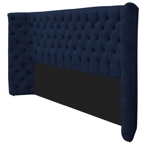 Imagem de Cabeceira Queen Everest P02 160 cm para cama Box Suede - Doce Sonho Móveis