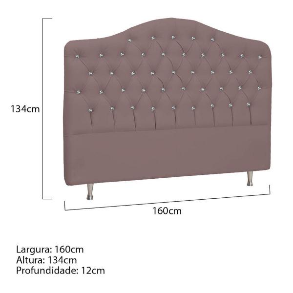 Imagem de Cabeceira Queen Florence P04 160 cm Suede - ADJ Decor