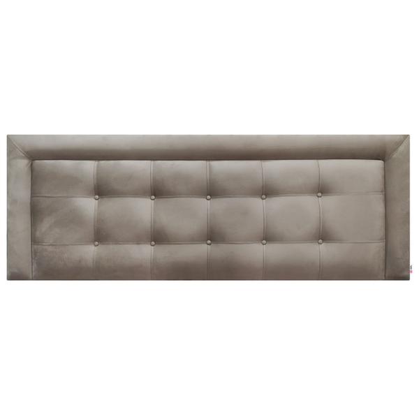 Imagem de Cabeceira Queen Veneza Luxo 10 Suede Liso Mascavo 160 X 60 RBL