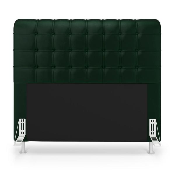 Imagem de Cabeceira Rana 195 Decorativa de Cama King N-026 Veludo Verde Aradecor