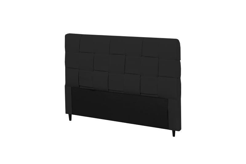 Imagem de Cabeceira Ravena Plus King Size 1950mm Suede Negro - Simbal