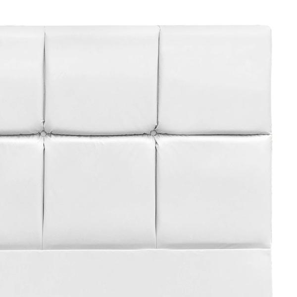 Imagem de Cabeceira Roma para Cama Box Casal 140 cm material sintético Branco - D'Rossi