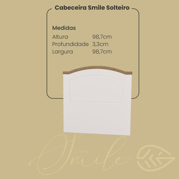 Imagem de Cabeceira Smile Solteiro 98 cm