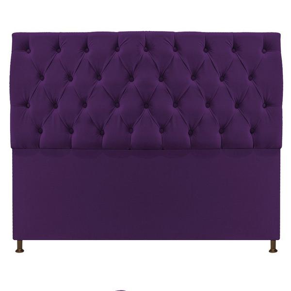 Imagem de Cabeceira Sofia 160 cm Queen Size Suede Roxo - ADJ Decor