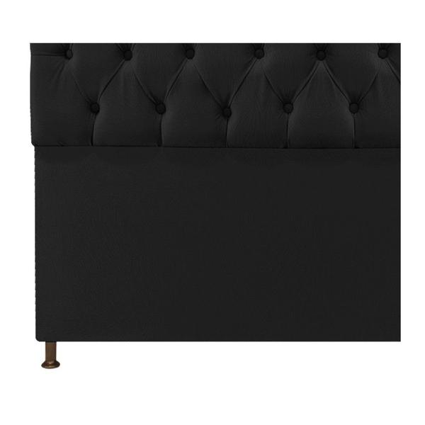 Imagem de Cabeceira Sofia 195 cm King Size Suede Preto - Doce Sonho Móveis