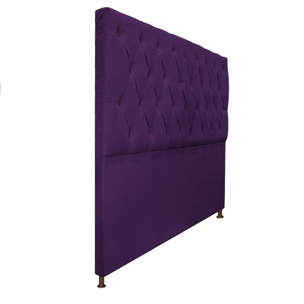 Imagem de Cabeceira Sofia 195 cm King Size Suede Roxo - Amarena Móveis