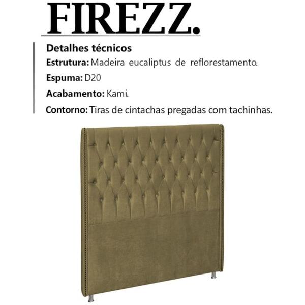 Imagem de Cabeceira Solteiro 90 cm Firezz Veludo SL 945 Peer