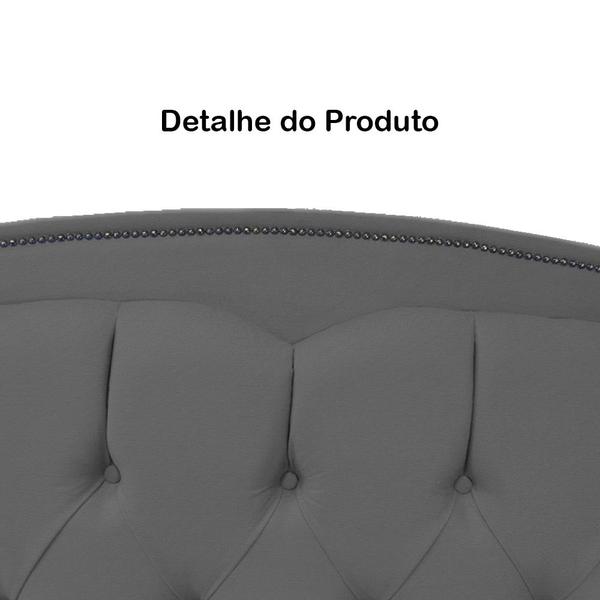 Imagem de Cabeceira Solteiro 90cm Para Cama Box Diana Suede Cinza - DS Estofados