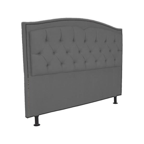 Imagem de Cabeceira Solteiro 90cm Para Cama Box Diana Suede Cinza - DS Estofados