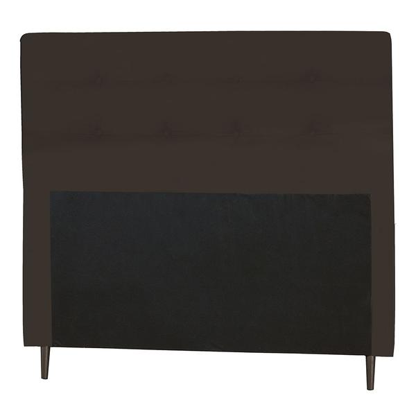 Imagem de Cabeceira Solteiro 90cm Para Cama Box Luna Suede Marrom - DS Estofados