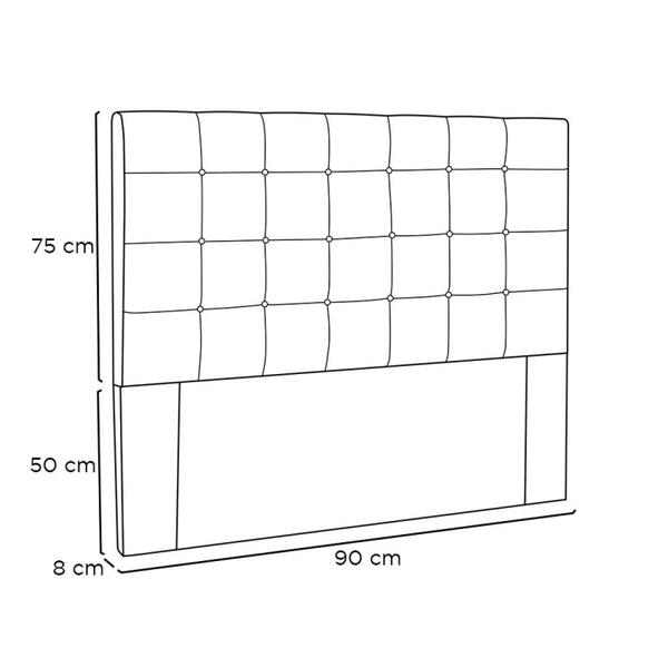 Imagem de Cabeceira Solteiro 90cm Verona Spezzia
