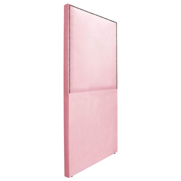 Imagem de Cabeceira Solteiro Bali P02 90 cm para cama Box Suede Rosa Bebê - Amarena Móveis