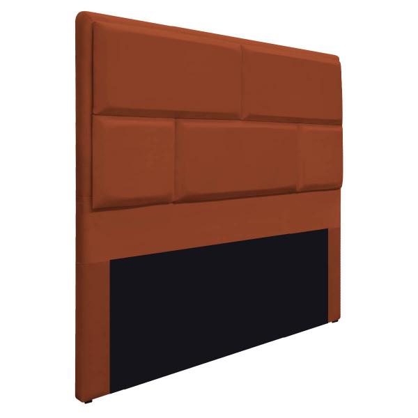 Imagem de Cabeceira Solteiro Brick P02 90 cm para cama Box Suede - Amarena Móveis